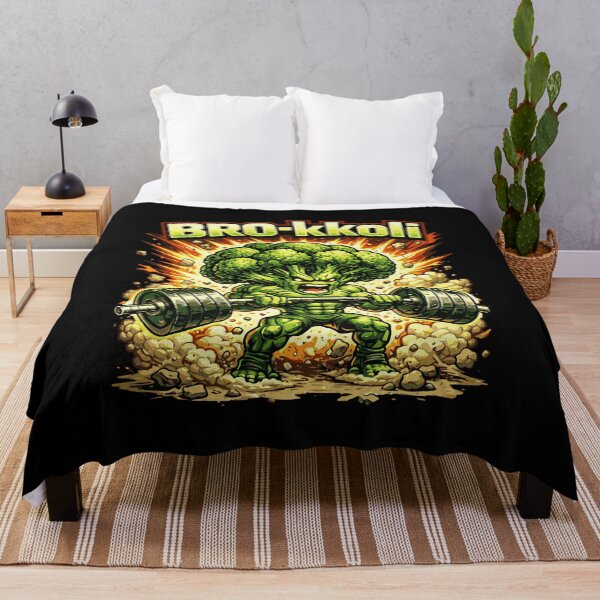 Item preview, BRO-kkoli – Fun Broccoli Fitness Strength Training designed and sold by FeverVoid.
