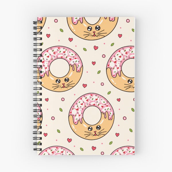 Item preview, Cute Kawaii Donut Cat Pattern Illustration designed and sold by suha-art.