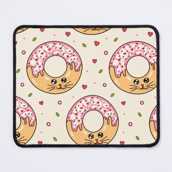 Item preview, Cute Kawaii Donut Cat Pattern Illustration designed and sold by suha-art.
