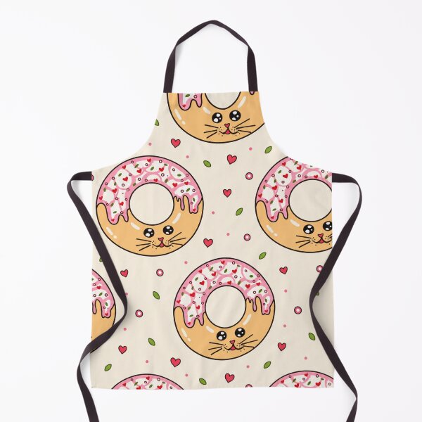 Item preview, Cute Kawaii Donut Cat Pattern Illustration designed and sold by suha-art.