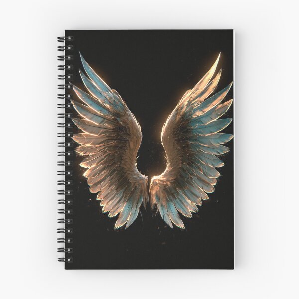 Item preview, Guardian Angel Wings Gold Teal Glow Feathers designed and sold by FrostyFrisby.