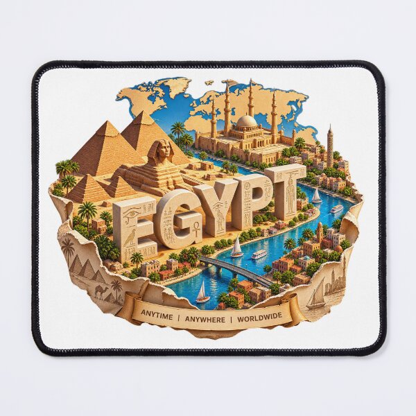 Item preview, Egypt Travel – Pyramids, Sphinx & Nile River Vintage Adventure Design designed and sold by 4U---Store.