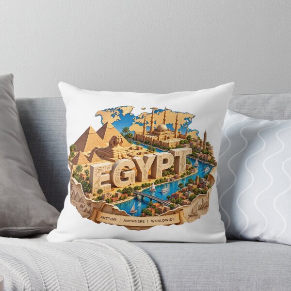 Item preview, Egypt Travel – Pyramids, Sphinx & Nile River Vintage Adventure Design designed and sold by 4U---Store.