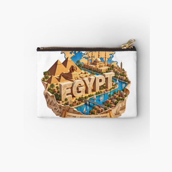 Item preview, Egypt Travel – Pyramids, Sphinx & Nile River Vintage Adventure Design designed and sold by 4U---Store.