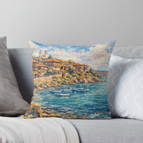 Item preview, A painting of Sozopol, Bulgaria – A Beautiful City in Europe. designed and sold by GalleryKauffeld.