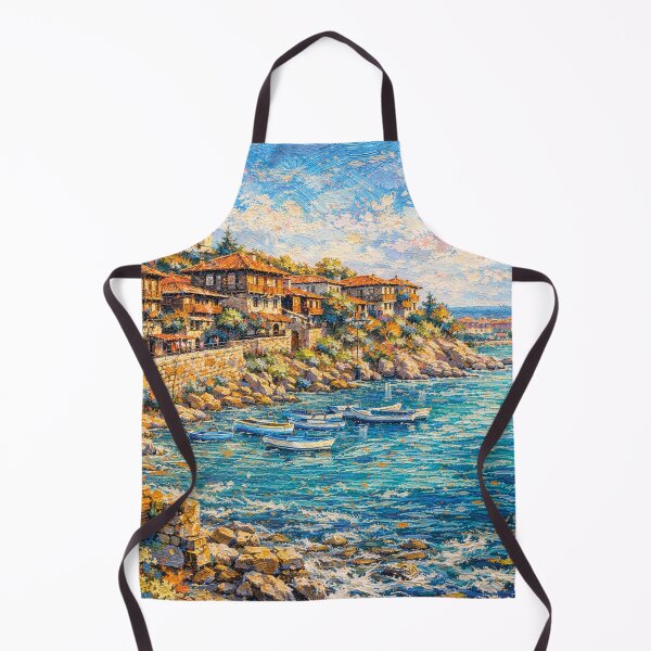 Item preview, A painting of Sozopol, Bulgaria – A Beautiful City in Europe. designed and sold by GalleryKauffeld.