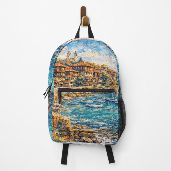 Item preview, A painting of Sozopol, Bulgaria – A Beautiful City in Europe. designed and sold by GalleryKauffeld.