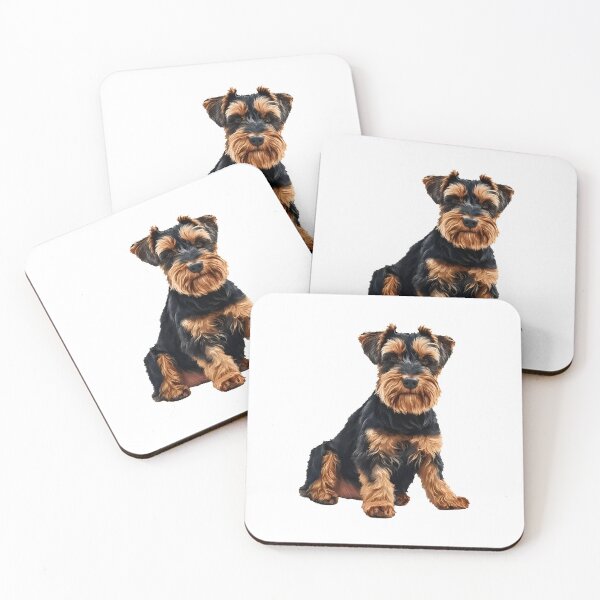 Item preview, Cute Black Tan Terrier Dog Portrait designed and sold by GiaoCalonas.