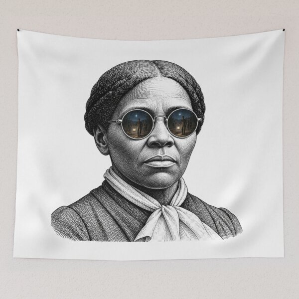 Item preview, Harriet Tubman Underground Railroad Shades Reflection designed and sold by Bad-Decisions-Designs.