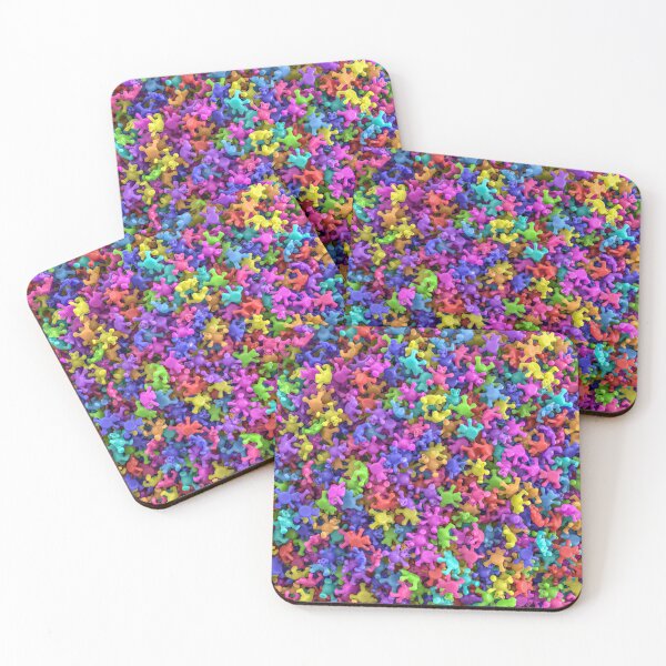 Item preview, Crowd of Happy 3D Colorful Teddy Bears designed and sold by Keltoi-art.