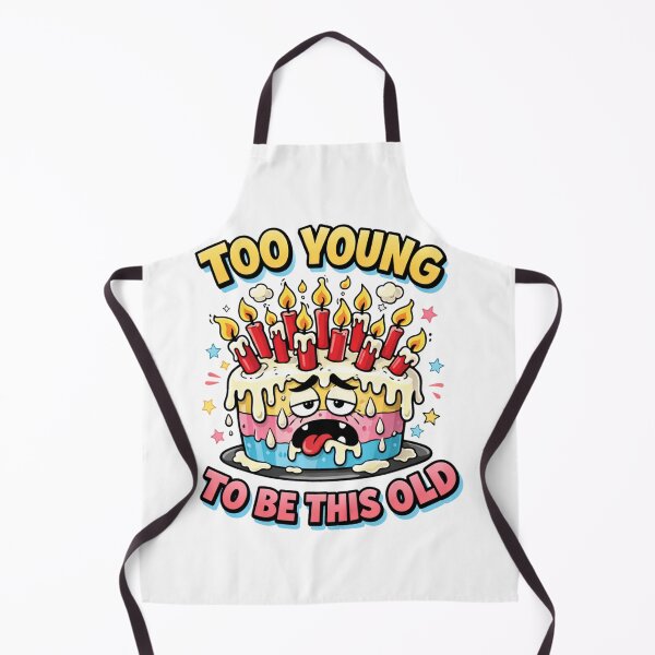 Item preview, Too Young to Be This Old | Funny Aging Humor Typography T-Shirt designed and sold by rushaib.
