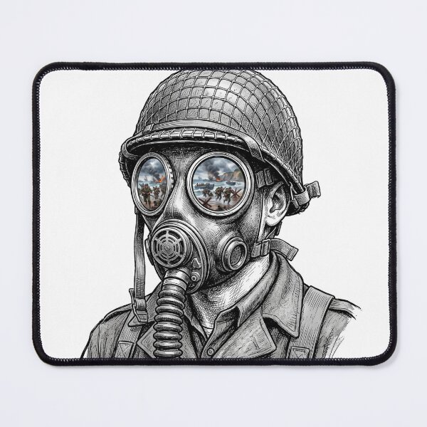 Item preview, WWII Soldier D-Day Beach Assault Reflection designed and sold by Bad-Decisions-Designs.