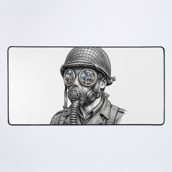 Item preview, WWII Soldier D-Day Beach Assault Reflection designed and sold by Bad-Decisions-Designs.