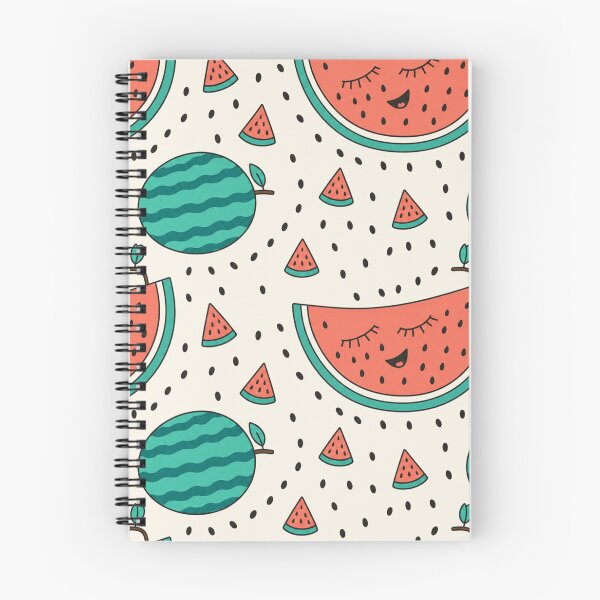 Item preview, Cute Kawaii Watermelon Fruit Pattern Illustration designed and sold by suha-art.