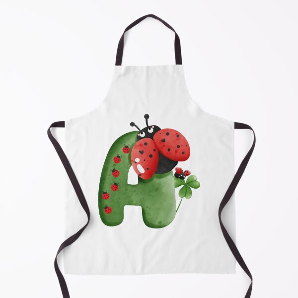 Item preview, Cute Letter A with Lucky Clover and Ladybugs designed and sold by Mazza-mazza.