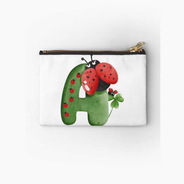 Item preview, Cute Letter A with Lucky Clover and Ladybugs designed and sold by Mazza-mazza.