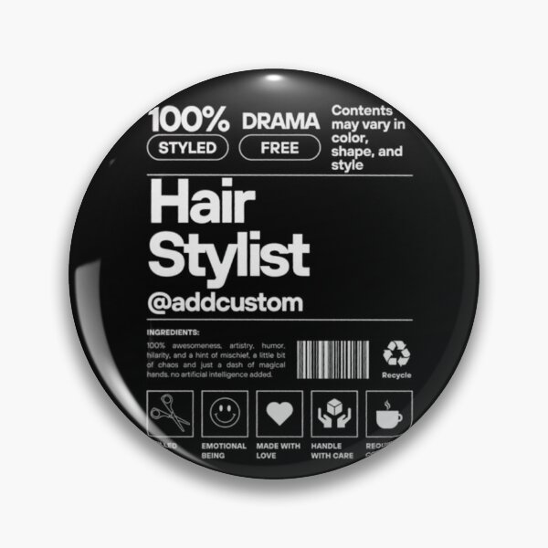 Item preview, 100% Drama Styled Free – Funny Hairstylist Hairdresser Salon  designed and sold by roartusa.