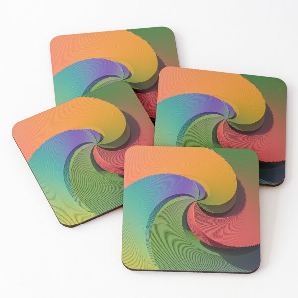 Item preview, Vibrant 3D Rainbow Spiral Swirl designed and sold by Keltoi-art.