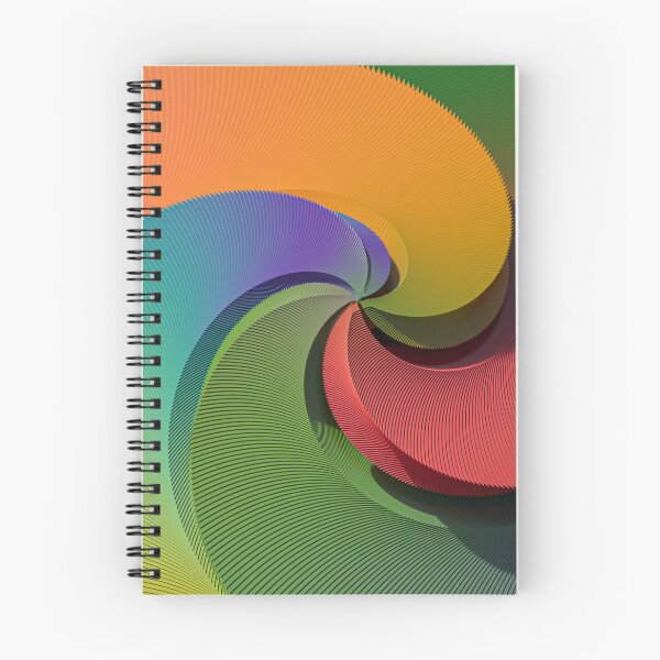 Item preview, Vibrant 3D Rainbow Spiral Swirl designed and sold by Keltoi-art.