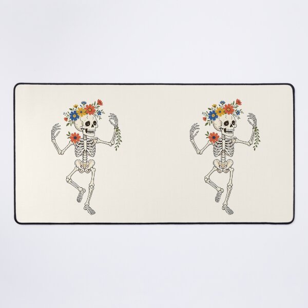 Item preview, Dancing Skeleton with Flowers – Funny Halloween designed and sold by SweetLilith.