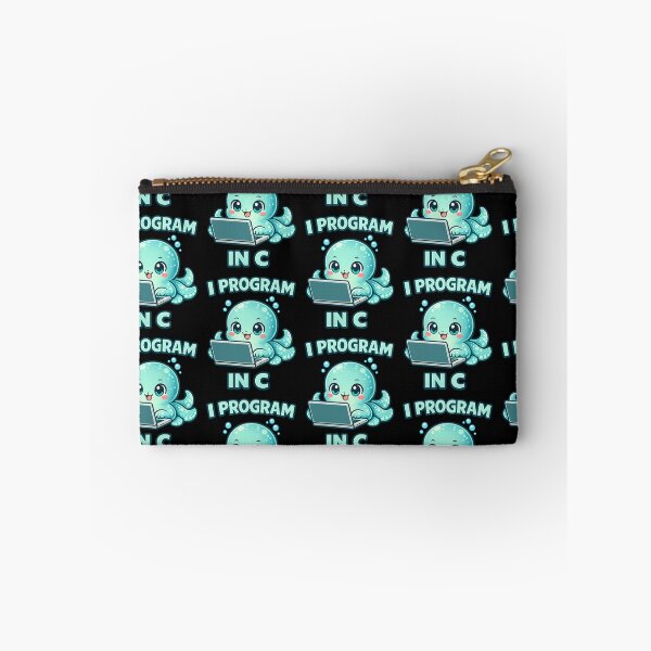 Item preview, I Program in C - Cute Octopus C Programmer Coder designed and sold by TeeTimeTreasure.