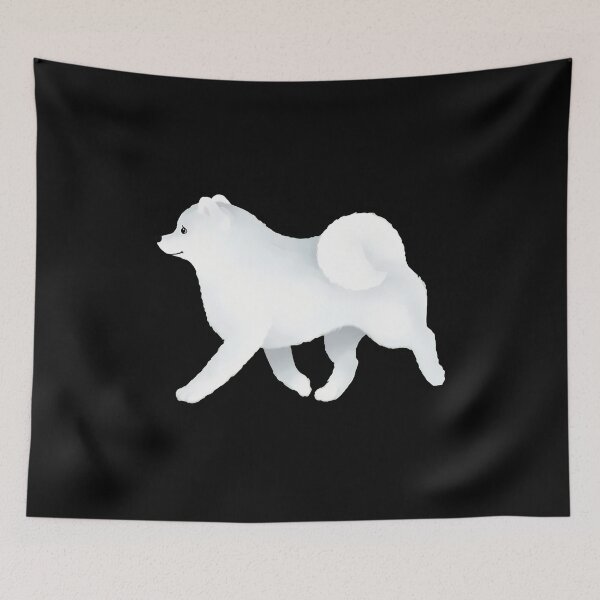Item preview, Fluffy Samoyed Dog Art designed and sold by GiaoCalonas.