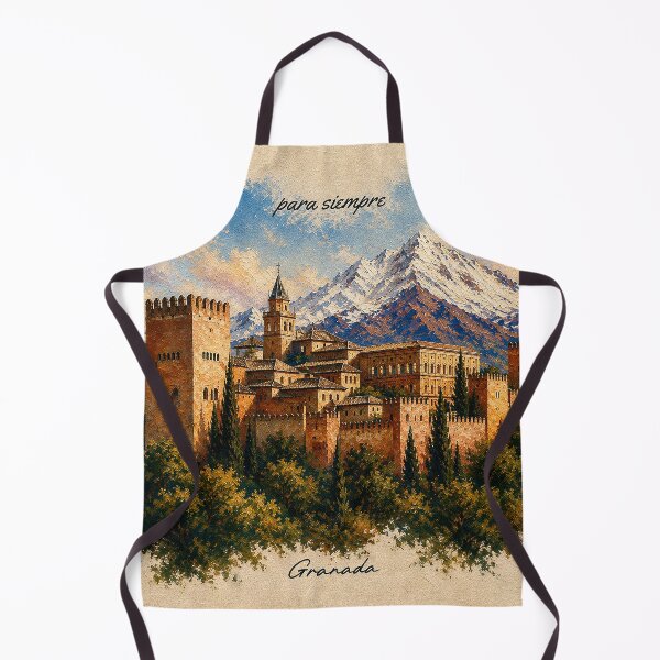 Item preview, Granada Forever – Alhambra & Sierra Nevada Skyline designed and sold by TrazoLibreCo7.