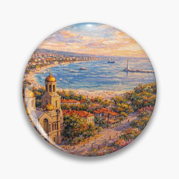 Item preview, A painting of Varna, Bulgaria – A Beautiful City in Europe. designed and sold by GalleryKauffeld.