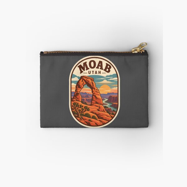 Item preview, Moab Utah Vintage Delicate Arch Red Rocks Travel Badge designed and sold by LittleArij.
