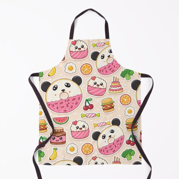 Item preview, Cute Kawaii Panda Food Pattern Illustration designed and sold by suha-art.