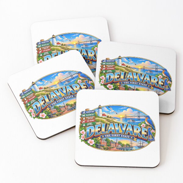 Item preview, Delaware First State Coastal Travel Doodle designed and sold by Awarrie.