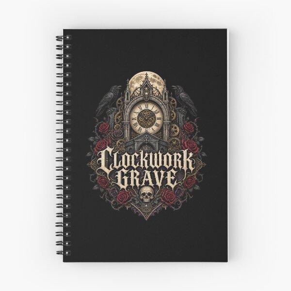 Item preview, HALLOWEEN Clockwork Grave – Dark Steampunk Cemetery Art designed and sold by Uglyandcute.
