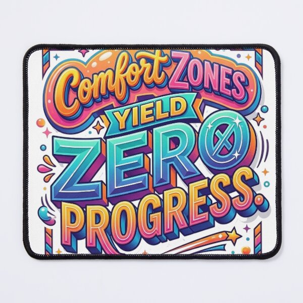 Item preview, COMFORT ZONES YIELD ZERO PROGRESS designed and sold by likbatonboot.
