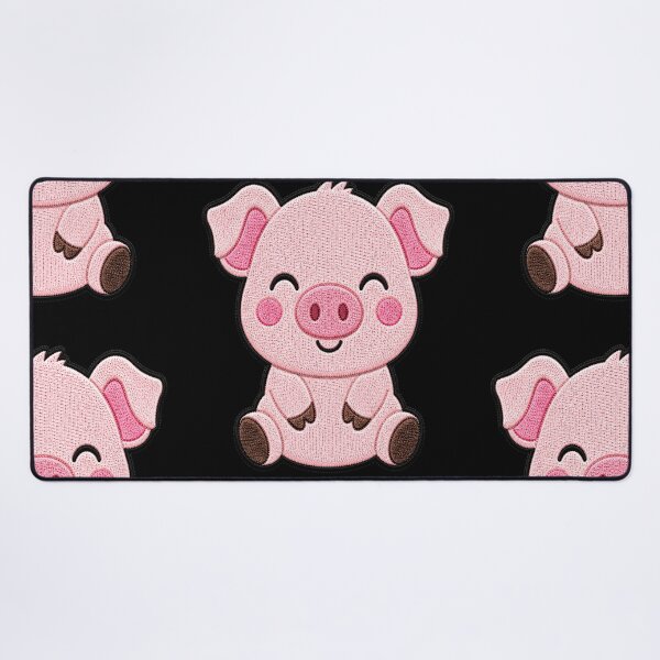 Item preview, Cute Baby Pig Embroidery Patch Illustration designed and sold by ColorSplash123.