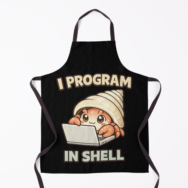 Item preview, I Program in Shell - Cute Hermit Crab Programmer Coder designed and sold by TeeTimeTreasure.