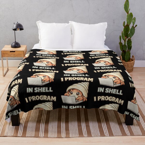 Item preview, I Program in Shell - Cute Hermit Crab Programmer Coder designed and sold by TeeTimeTreasure.