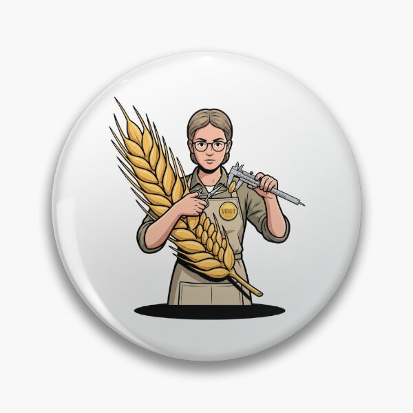 Item preview, Virgo Measuring Wheat Grain Caliper Perfectionist Art designed and sold by Rare By Hero.
