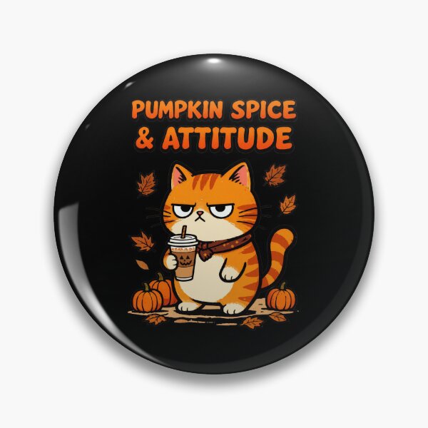 Item preview, Pumpkin Spice & Attitude Cat T-shirt. designed and sold by Nuttajak.