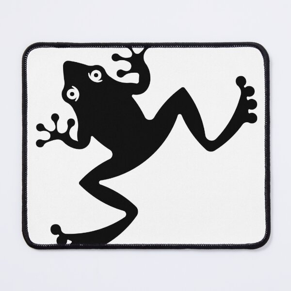 Item preview, Minimalist Black Silhouette Jumping Frog designed and sold by Keltoi-art.