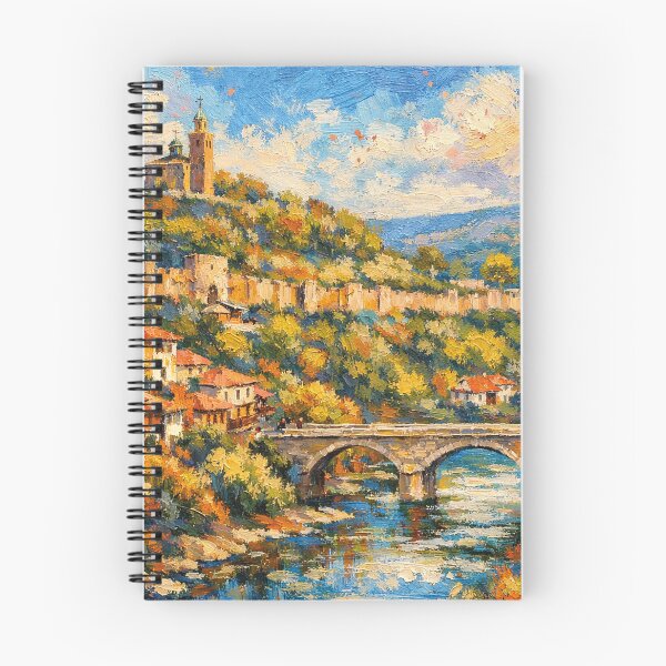 Item preview, A painting of Veliko Tarnovo, Bulgaria – A Beautiful City in Europe. designed and sold by GalleryKauffeld.