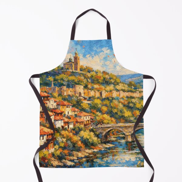 Item preview, A painting of Veliko Tarnovo, Bulgaria – A Beautiful City in Europe. designed and sold by GalleryKauffeld.
