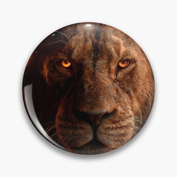 Item preview, Lion Animal Art Portrait Fiery Amber Mane designed and sold by FrostyFrisby.