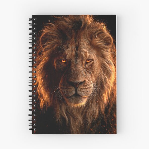 Item preview, Lion Animal Art Portrait Fiery Amber Mane designed and sold by FrostyFrisby.