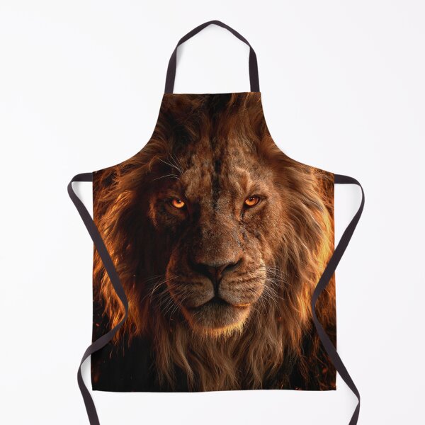Item preview, Lion Animal Art Portrait Fiery Amber Mane designed and sold by FrostyFrisby.