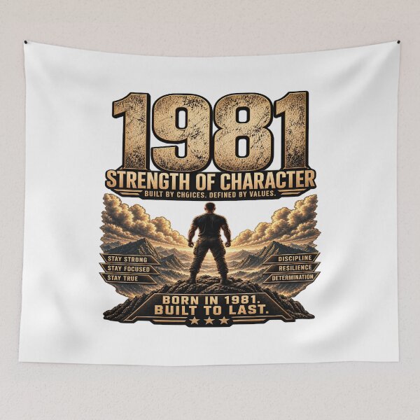 Item preview, Born in 1981 Strength of Character designed and sold by JMDG Studio.