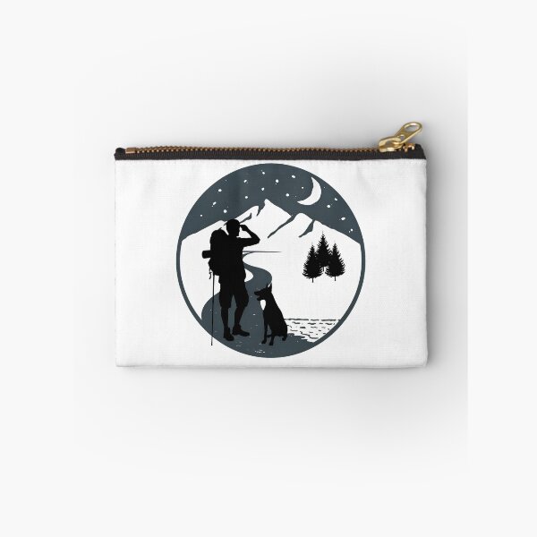 Item preview, Mountain Night Trekker & Dog Silhouette Art designed and sold by GiaoCalonas.