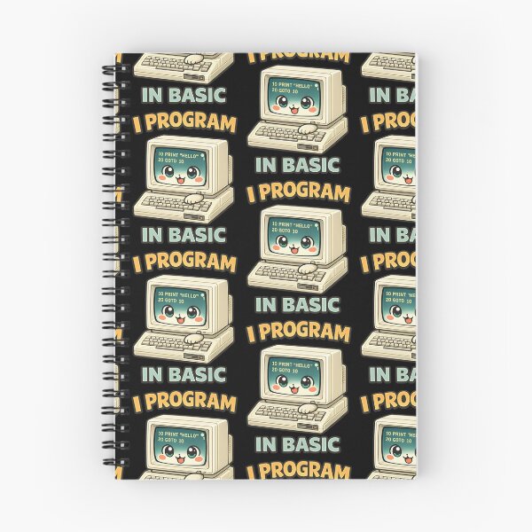 Item preview, I Program in BASIC - Cute Retro Computer Programmer designed and sold by TeeTimeTreasure.