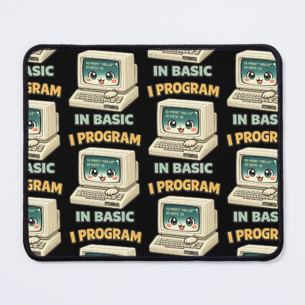 Item preview, I Program in BASIC - Cute Retro Computer Programmer designed and sold by TeeTimeTreasure.