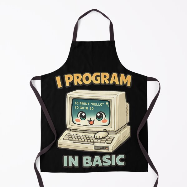 Item preview, I Program in BASIC - Cute Retro Computer Programmer designed and sold by TeeTimeTreasure.
