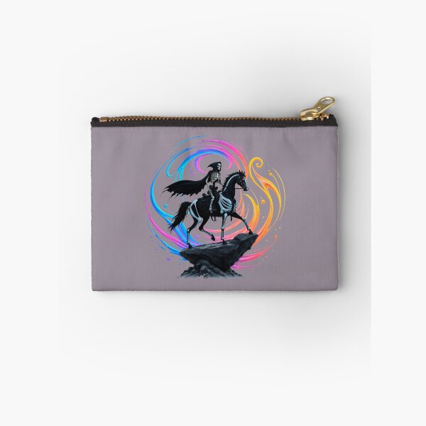 Item preview, Skeleton rider on a black horse – Dark Fantasy designed and sold by Rose Design & Photos.